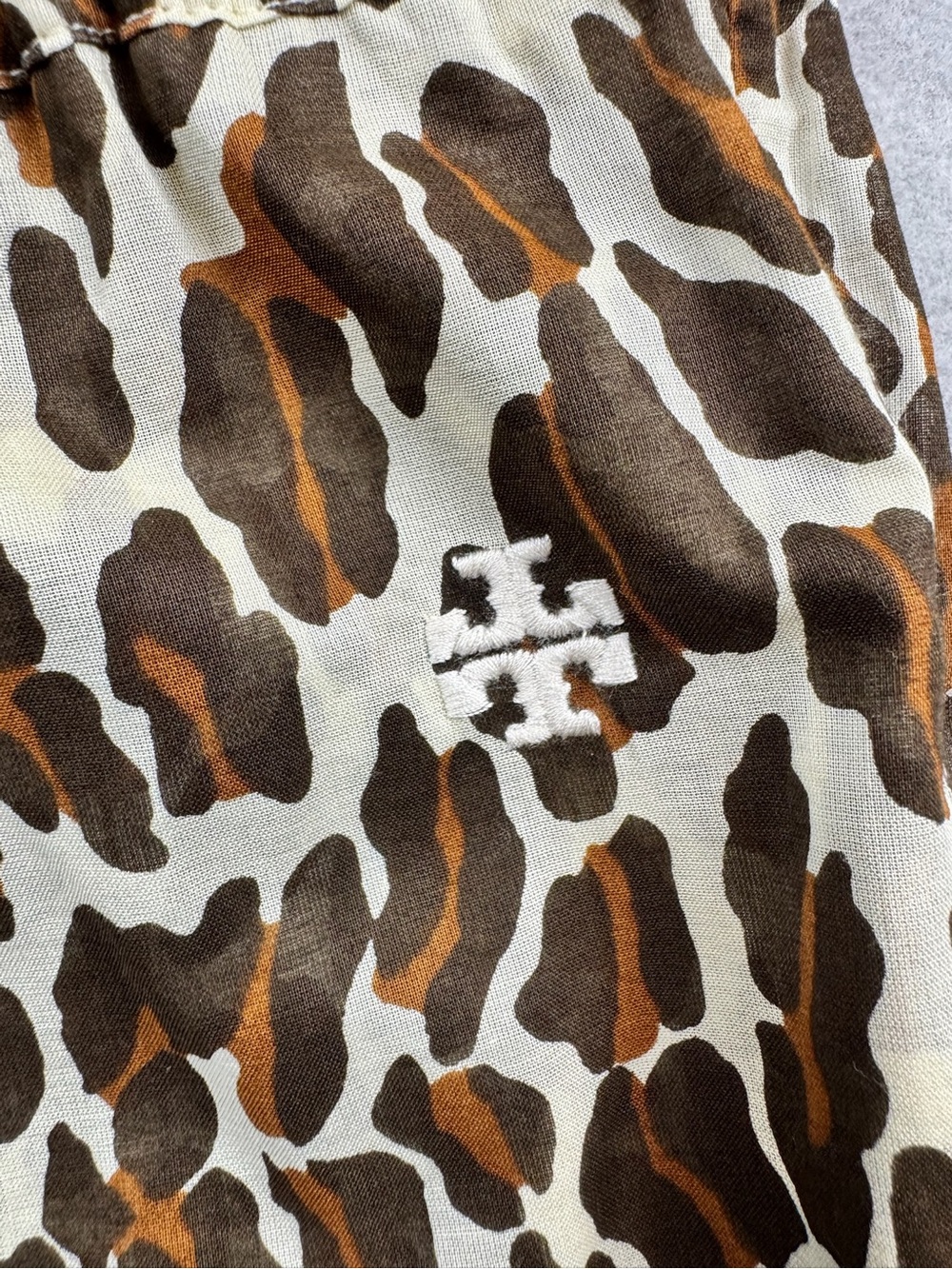 TORY BURCH Women’s Leopard Print 100% Cotton Beach Pants Size Small NWT $298 - Picture 5 of 14